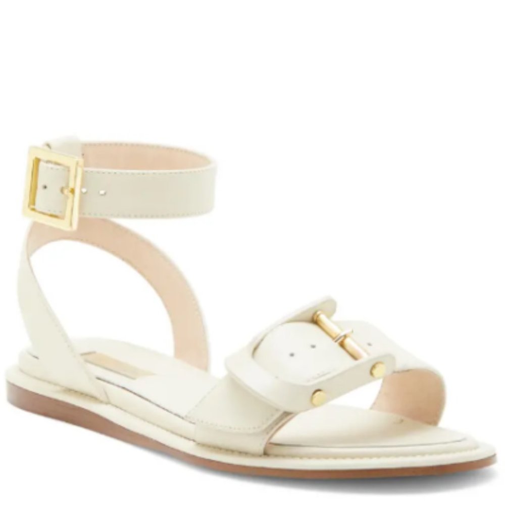 NEW Louise Et Cie Women Benue Porcelain Adjustable Ankle Strap Buckle Sandal - Picture 1 of 7